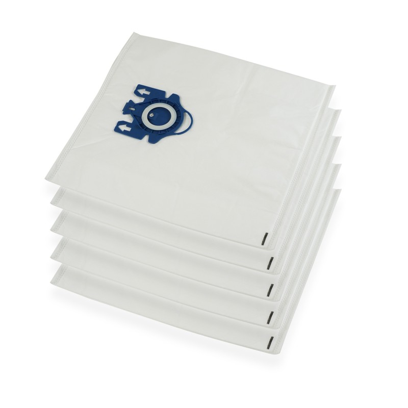 Sac aspirateur microfibre à poussières - lot de 5 - compatible avec Miele Classic C1, Complete C2, C3 - Large