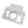 Placa de montaje de contrapunto / plastiflex rectangular con 1 velo de aleta perforada universal para succión centralizada