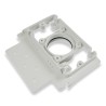 Placa de montaje de contrapunto / plastiflex rectangular con 1 velo de aleta perforada universal para succión centralizada