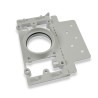 Placa de montaje de contrapunto / plastiflex rectangular con 1 velo de aleta perforada universal para succión centralizada