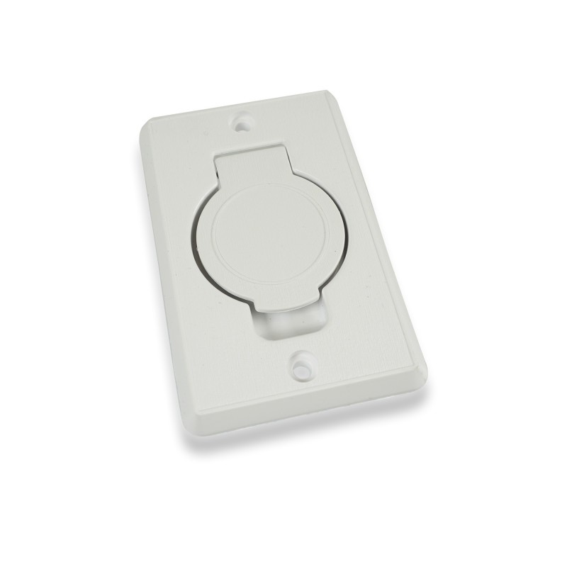 Succión centralizada rectangular Tomando R-Vex con cubierta redonda Ø 36 mm - Plastiflex - Placa de montaje CA compatible
