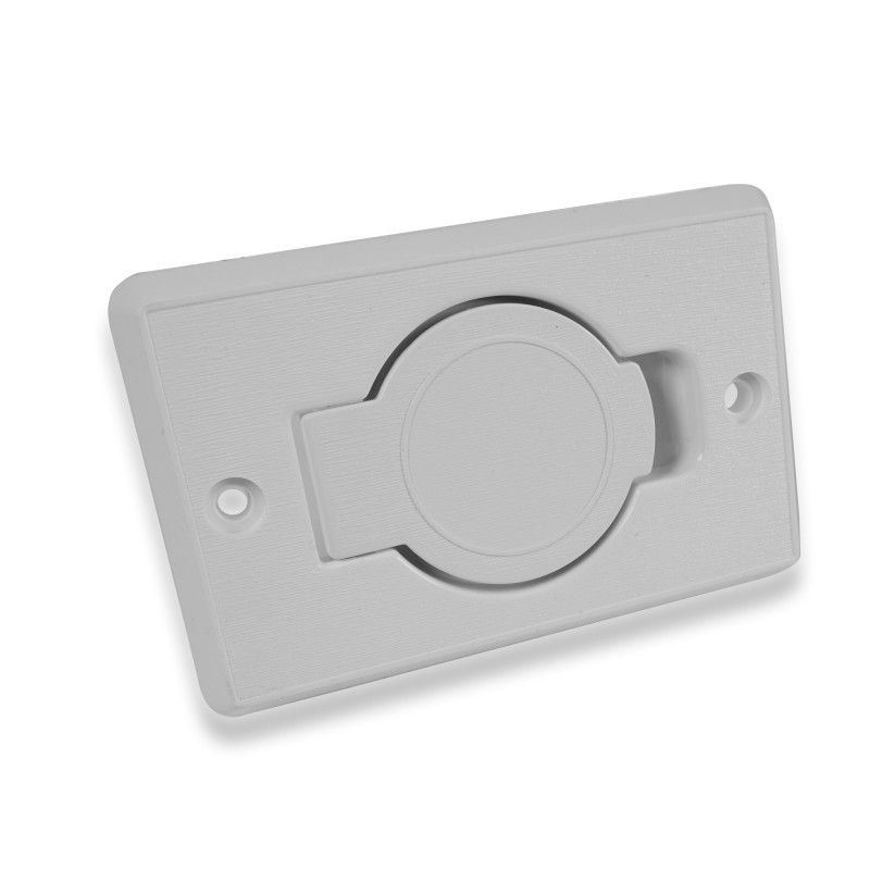 Succión centralizada rectangular Tomando R-Vex con cubierta redonda Ø 36 mm - Plastiflex - Placa de montaje CA compatible