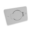 Succión centralizada rectangular Tomando R-Vex con cubierta redonda Ø 36 mm - Plastiflex - Placa de montaje CA compatible