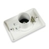 Succión centralizada rectangular Tomando R-Vex con cubierta redonda Ø 36 mm - Plastiflex - Placa de montaje CA compatible
