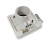 Toma de succión centralizada cuadrada de S-Vex con placa de montaje cuadrada y rectangular compatible con 8x8 cm - PV