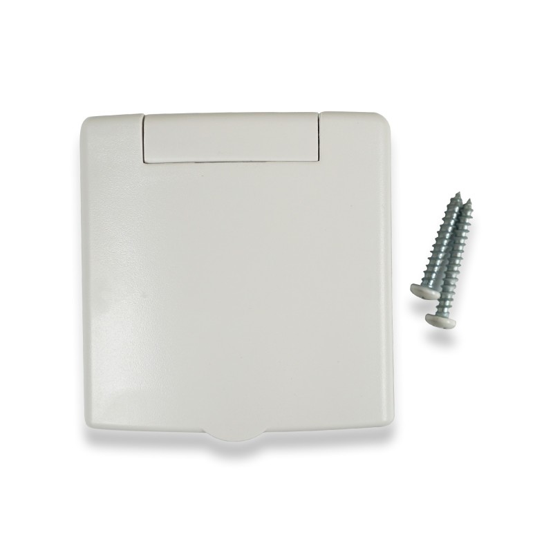 Prise d'aspiration centralisée carrée S-Vex avec couvercle 8x8 cm- compatible plaque de montage carrée et rectangulaire - PV