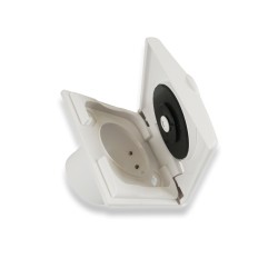 Prise d'aspiration centralisée carrée S-Vex avec couvercle 8x8 cm- compatible plaque de montage carrée et rectangulaire - PV