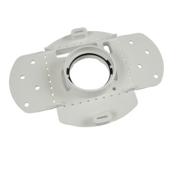 Contre-prise / plaque de montage plastiflex à ailettes perforées universelle pour aspiration centralisée - pour placo et clo