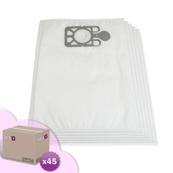 Sac aspirateur compatible avec Numatic Nupro 180, NUV180, Henry, NVM1B. - Carton de 45 pochettes de 5 sacs microfibre