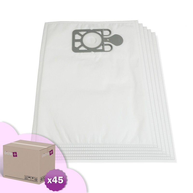 Sac aspirateur compatible avec Numatic Nupro 180, NUV180, Henry, NVM1B. - Carton de 45 pochettes de 5 sacs microfibre