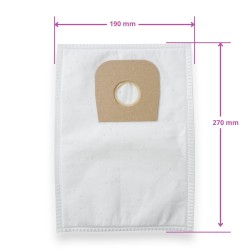 Sac microfibre pour aspirateur balai - compatible avec Firstline 700.8, De'Longhi colombina, AEG Vampyrette, Electrolux Brava,